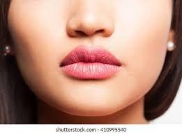 Close-up of lips for lip flip aesthetics article